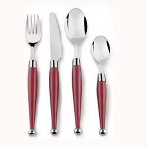 Ensemble de couverts en acier inoxydable de qualité alimentaire, anti-rouille, cuillère, fourchette, couteau, collection pour dîner - Product Image 3