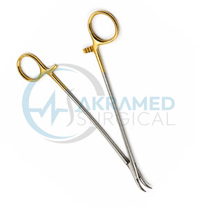 Pinzas Clark Artery Curvas de 23 cm, TC Doradas, Pinza Hemostática Quirúrgica de Acero Inoxidable, Certificación CE ISO, Reutilizables - Product Image 5