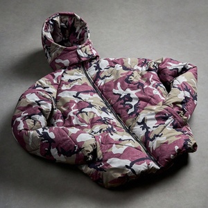 2026 OEM Designer Canvas Camouflage Print Bubble Winter <b>Thermal</b> Padded Breathable Eco-Friendly Puffer Hooded Jackets for <b>Men</b> - Product Image 3