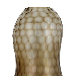 Vase en verre élégant en forme de langue, taillé et poli à la main, porte-fleurs décoratif pour l'aménagement intérieur moderne - Product Image 6