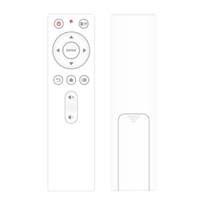 Télécommande universelle en plastique 12 boutons Design rectangulaire blanc Télécommande RF - Product Image 4