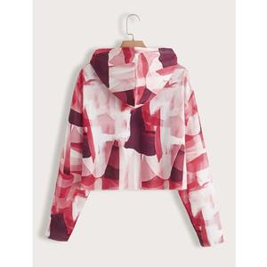 Wholesale Price Women's Hoodies High Quality Solid Color Winter Wear Breathable Knitted Printed 100% Cotton Custom Logo - Product Image 2