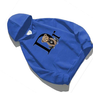 Nueva Sudadera con Capucha Estilo Hip Hop Urbano Informal para Exteriores, Sudadera con Estampado de Osito, Sudadera Térmica de Color Sólido para Hombre a Buen Precio - Product Image 6