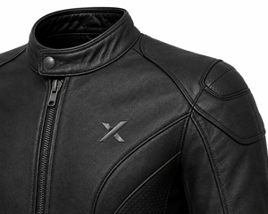 Blouson de moto en cuir Performance Café |   Vert charbon noir |   Fabricant OEM ODM |   Qualité de conception haut de gamme |   Vêtements de course - Product Image 4