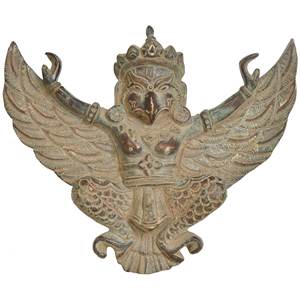 รูปปั้นทองเหลืองแขวนผนังรูปเกริยะทำด้วยมือรูปไอดอลอินเดียทำด้วยมือ - Product Image 1