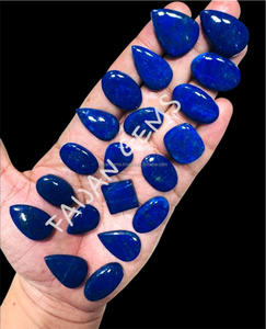 Cabochon de pierres précieuses en vrac Lapis Lazuli naturel poli cristal de toutes tailles pour la fabrication de pendentifs de bijoux - Product Image 2
