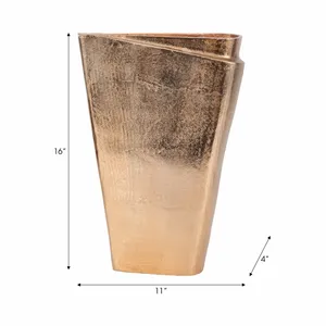 Luxury Handmade <b>Gold</b> Flower Vase Premium Decorative Centerpiece for Coffee <b>Table</b> Dining <b>Table</b> <b>Console</b> <b>Table</b> Entryway Hotel Lobby - Product Image 2