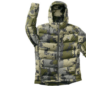Veste d'automne pour homme à capuche, entièrement zippée, à manches longues, coupe-vent, en polyester, à imprimé géométrique, pour la chasse et les activités de plein air - Product Image 5