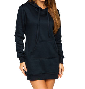 Sudaderas con Capucha de Forro Polar Estilo Jersey de Punto para Mujer, Talla Grande, Estilo Hip Hop, Logotipo Personalizado en la Parte Delantera, 100% Algodón, Servicio OEM - Product Image 3