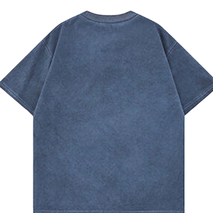เสื้อยืดโอเวอร์ไซส์ แอซิดวอช ผ้าฝ้าย 100% สไตล์วินเทจ เนื้อผ้าหนา เป็นมิตรกับสิ่งแวดล้อม แห้งเร็ว สตรีทแวร์ เสื้อผ้าฤดูร้อน คุณภาพพรีเมียม - Product Image 6