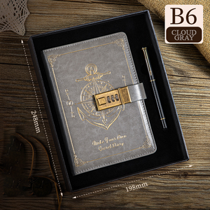 สมุดโน้ตปกหนัง/หนัง PU/ผ้า ขนาด B6 แบบสันห่วงลายเส้น พร้อมบริการสกรีนโลโก้  ขายส่ง พร้อมตัวเลือกของขวัญ พาวเวอร์แบงค์ - Product Image 2