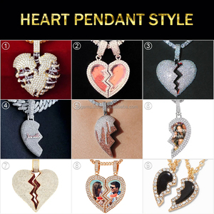 จี้ห้อยคอเคลือบสีโรสโกลด์ลายการ์ตูนอนิเมะฮิปฮอปแร็ปเปอร์คริสเตียนแบบตลกๆ ดีไซน์เก๋ๆ สำหรับผู้หญิง แฟชั่นน่ารัก ขนาดใหญ่ - Product Image 3