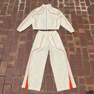 Unisex Color Blocking Tracksuit Set Hooded Sweatshirt Pants Full Sleeve Drawstring Casual Winter Waterproof <b>Animal</b>/Solid 100% - Product Image 1