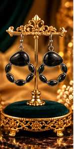 Pendientes Colgantes Florales Vintage con Perlas de Agua Salada y Cristales Chapados en Oro para Mujer - Joyería de Regalo - Product Image 5
