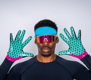 Guantes de Fútbol Americano Personalizados con Agarre Adhesivo para Receptor, Logotipo del Equipo Bordado, Gama Completa de Tallas, Fabricante OEM ODM Directo de Fábrica - Product Image 5