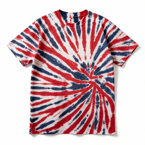 Camisetas de Mujer Estilo Streetwear, Tie Dye, Estampado Digital, Corte Ajustado, Botones, 100% Algodón, Transpirables, Ecológicas, para Festivales, Diseño Espiral - Product Image 6