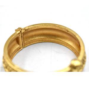 Brazalete indio de moda, hecho a mano, de diseño, chapado en oro, estilo occidental, abrible, para niñas y mujeres. - Product Image 3