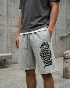 Nouveau design, impression personnalisée, strass, 100% coton, jorts unis, effet usé, coupe ample, vintage, double taille, short style streetwear - Product Image 2