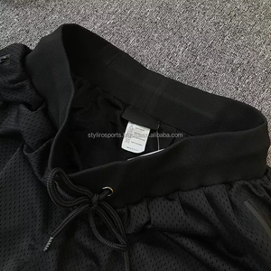 Pantalones cortos de malla con cintura elástica a la moda de verano para hombre, pantalones cortos de algodón transpirables de secado rápido, cordón informal, diseño de sublimación estampado XS - Product Image 2