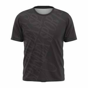 T-shirt personnalisé pour homme, style hip-hop, 100 % polyester, coupe classique, logo personnalisé, fabricant OEM ODM, vêtements streetwear. - Product Image 1