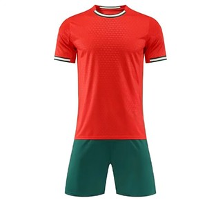 Camiseta de Fútbol de Alto Rendimiento – Conjunto de Fútbol Personalizado Rojo y Verde - Product Image 1