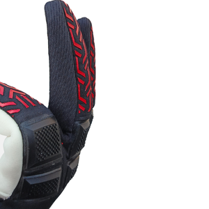 Guantes de Portero de Fútbol Profesionales, Material PU, Antideslizantes, Cierre de Gancho y Bucle, Unisex, Diseño en Relieve, Blanco, Rojo, Negro - Product Image 2