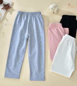 Leggings longs personnalisés pour filles et garçons, style vintage, 100% coton, anti-rides, respirants, anti-bouloches, écologiques, séchage rapide - Product Image 1