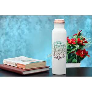Handcrafted Minakari Design Ayurvedic <b>Copper</b> <b>Bottle</b> for <b>Drinking</b> Water Traditional Decorative Gift - Product Image 4