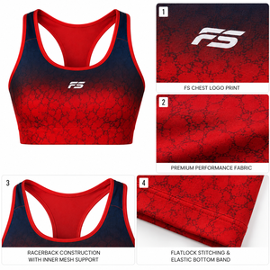 High Impact Gradient Ombre Marble Print Women Sports <b>Bra</b> Padded Racerback Yoga Top Breathable Custom Logo Fitness Gym Wear OEM - Product Image 4