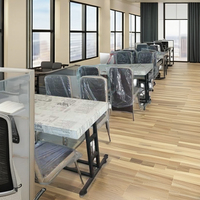 OEM ODM moderno ordenador de madera y portátil Escritorio de mesa de oficina en casa minimalista marco de metal escritorio de la computadora con la parte superior de madera