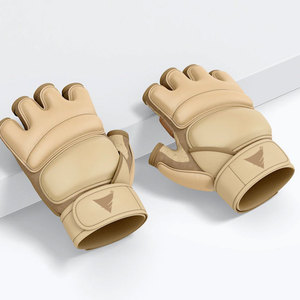 Guantes de MMA de Cuero Duraderos Hechos a Medida en Fábrica, Transpirables, que Absorben la Humedad, con Cierre de Gancho y Bucle, Colores y Logotipo Personalizados para Boxeo de Adultos - Product Image 3