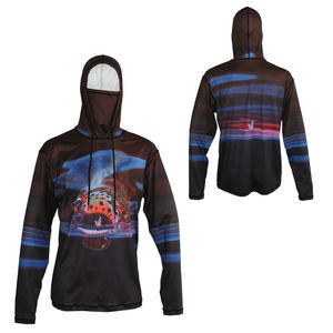 Haut de pêche à capuche pour homme, manches longues, UPF 50+, imperméable, respirant, grande taille, léger, séchage rapide - Product Image 3