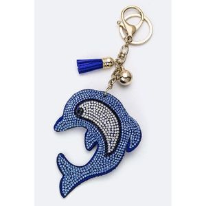 Portachiavi in Cristallo a Forma di Delfino, Elegante e Resistente - Product Image 1