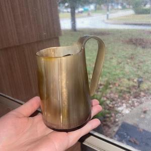Verre à shot court en corne naturelle de style Viking, de qualité supérieure, pour whisky et spiritueux, vaisselle artisanale, cadeau, vente en gros, exportation Inde - Product Image 6