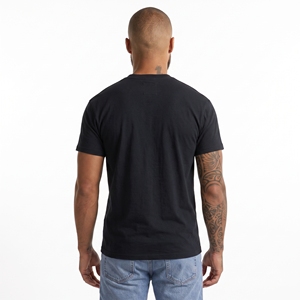 Camiseta de Manga Corta para Hombre KhumBro, 100% Algodón, Cuello Redondo, Corte Regular, Estilo Deportivo Casual, con Estampado de Letras Negras, Ecológica - Product Image 4