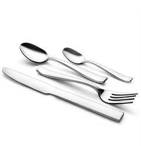 Ensemble de couverts en acier inoxydable au design tendance, couverts modernes pour la cuisine et la restauration - Product Image 2