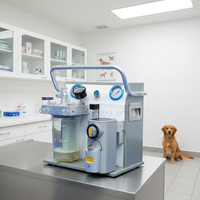 Appareil d'anesthésie vétérinaire portable avec modes manuel et automatique, et vaporisateur