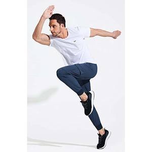 Pantalon de détente extensible et doux pour homme – Pantalon cargo décontracté léger avec cordon de serrage à la taille - Product Image 1