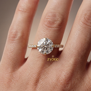 Brilliant Cut Lab Grown Diamond 1 CT VVS2 Clarity Engagement <b>Ring</b> 925 <b>Silver</b> Claw Setting <b>Solitaire</b> Wedding Band Trendy Gift - Product Image 3