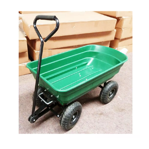Plastic Steel Garden Open Top Tray Coated 75L Poly Tray <b>Tool</b> Garden Hose Reel <b>Cart</b> with Pneumatic Tires Vietnam Made Hose <b>Cart</b> - Product Image 6