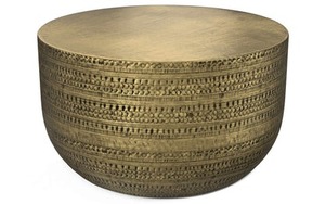 Timber Story Round Coffee <b>Table</b> Contemporary Design Handmade Metal Frame Modern Living Room Furniture - Product Image 3