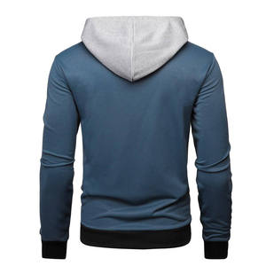 Sudadera con Capucha Personalizada para Hombre, Dos Tonos, Felpa Premium, con Bolsillo Canguro en Contraste, Estilo Casual Urbano OE - Product Image 2