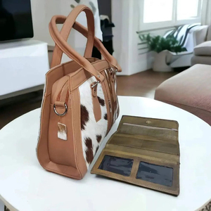 Bolsos de Mano de Cuero Vacuno para Mujer, Estilo Casual, Precio al por Mayor, Alta Calidad, Logotipo Personalizado, Bolsos de Hombro de Cuero Vacuno Genuino - Product Image 2