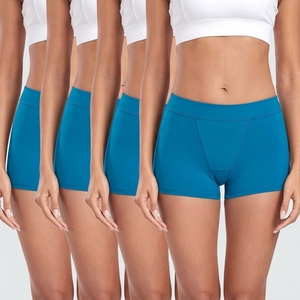 Braguitas de punto Yun Meng Ni de talle medio, estilo hipster, de spandex/algodón, tallas 2XL, 3XL, 4XL, con estampado de puntos florales, transpirables y sexys para mujer. - Product Image 4