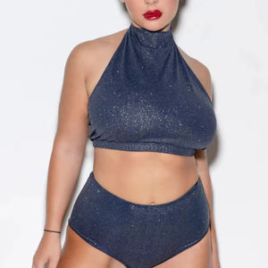 Tenue de danse polo tendance pour femme : haut à col montant et bas taille haute, légère, idéale pour l'été – Service OEM personnalisé - Product Image 1