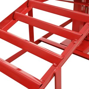 ลิฟท์ยกรถ5ตัน2แพ็คสีแดงบริการยกรถทางลาดไฮดรอลิกสำหรับการดูแลและบำรุงรักษารถ - Product Image 6