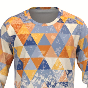 T-shirt à manches longues pour homme, coupe classique, imprimé personnalisé, séchage rapide, léger, écologique, 100% polyester, taille plus, vêtements décontractés - Product Image 3
