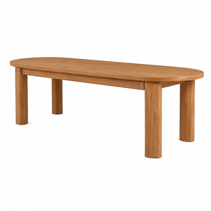 Mesa de Comedor Moderna y Contemporánea de Madera de Teca Sólida, Duradera e Impermeable, Ecológica, Hecha a Mano para Uso en el Hogar y Hoteles, con Capacidad para 8 Personas - Product Image 3