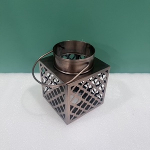 Modern Metal Candle <b>Lantern</b> Geometric <b>Tea</b> <b>Light</b> Holder Decorative Home Decor - Product Image 4