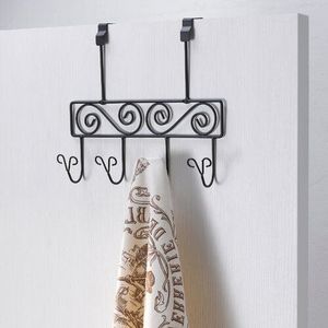 Classic Iron Door Hanger Decorative Storage Organizer Elegant <b>Wall</b> Hook Rack Entryway Hanging Display Solution - Product Image 1
